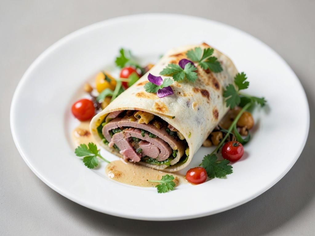 Wrap de Jamón Hawaiano