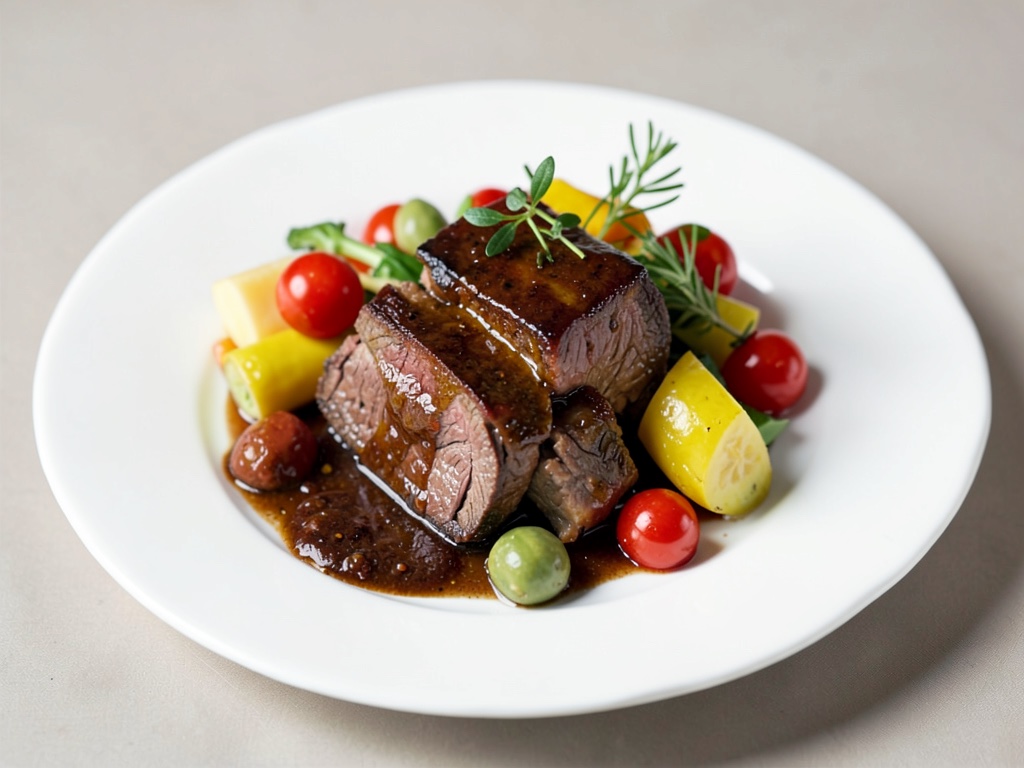 Zarter Schmorbraten mit Gemüse