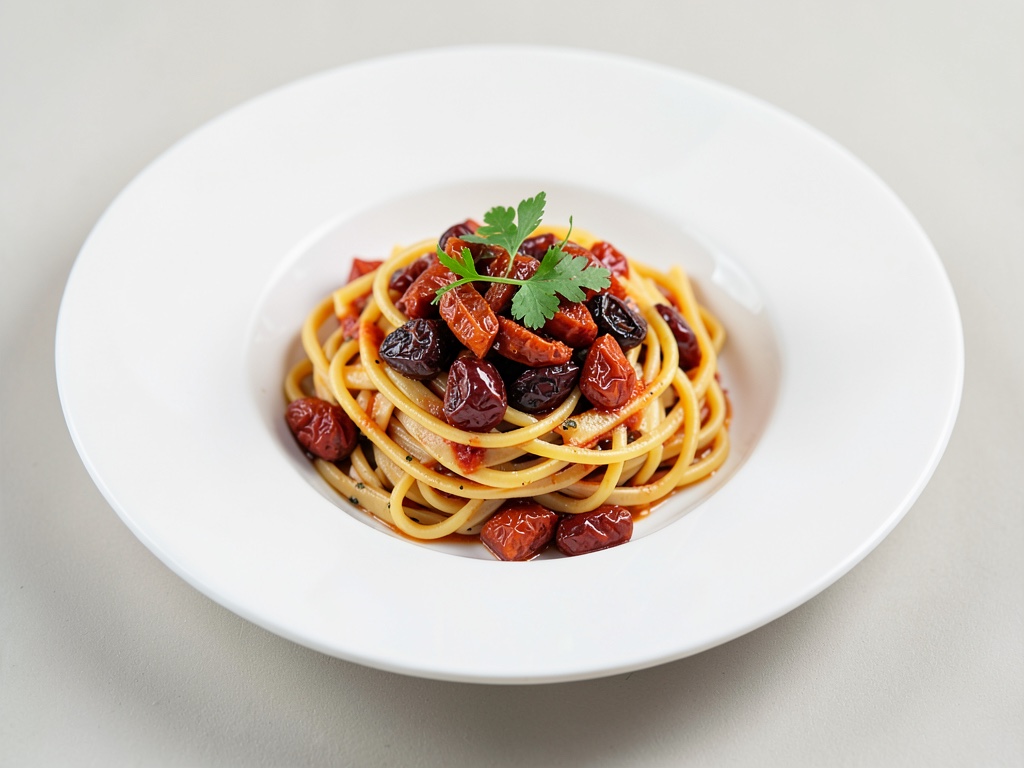 Schnelle Pasta mit getrockneten Tomaten