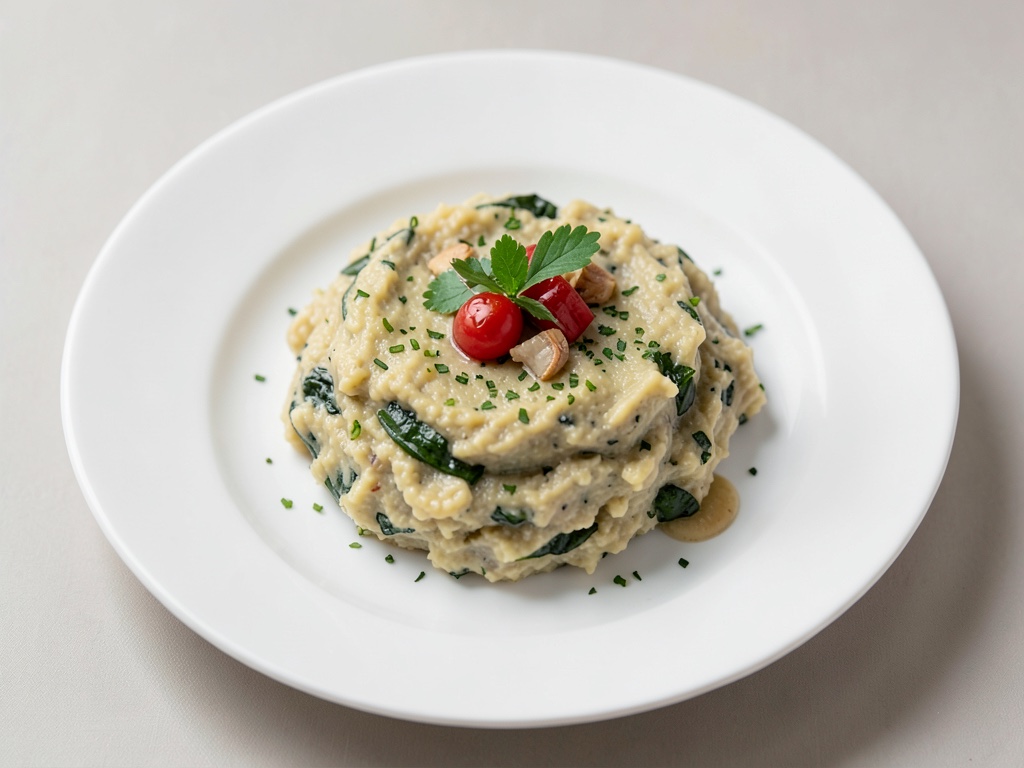 Purè di patate e basilico veloce
