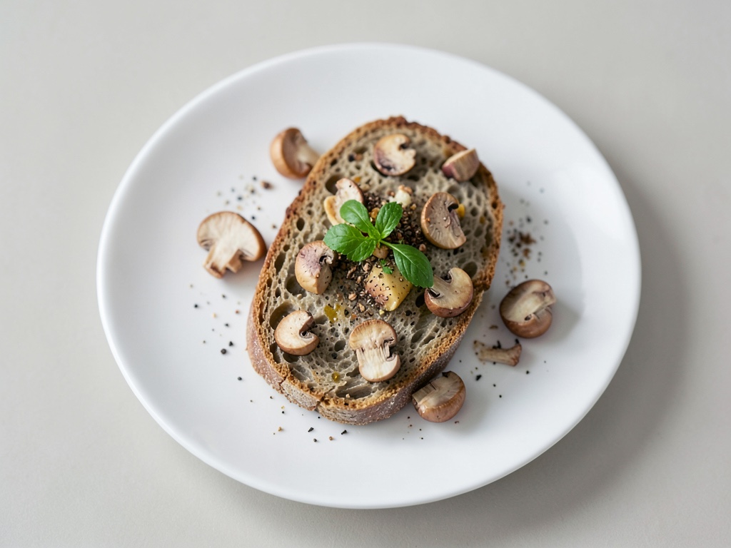 Rápidas tostadas de champiñones