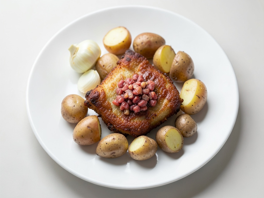 Cotolette croccanti con patate fritte