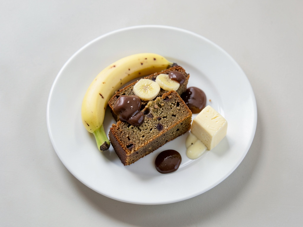 Torta al cioccolato e banana con glassa