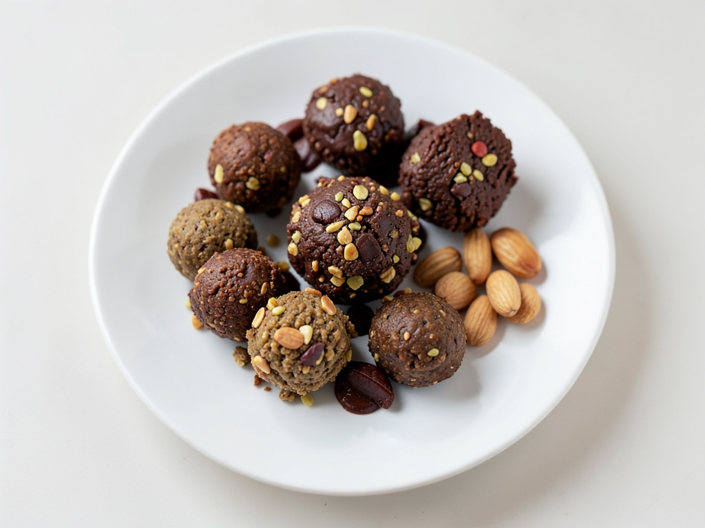 Palline energetiche al cioccolato con fichi