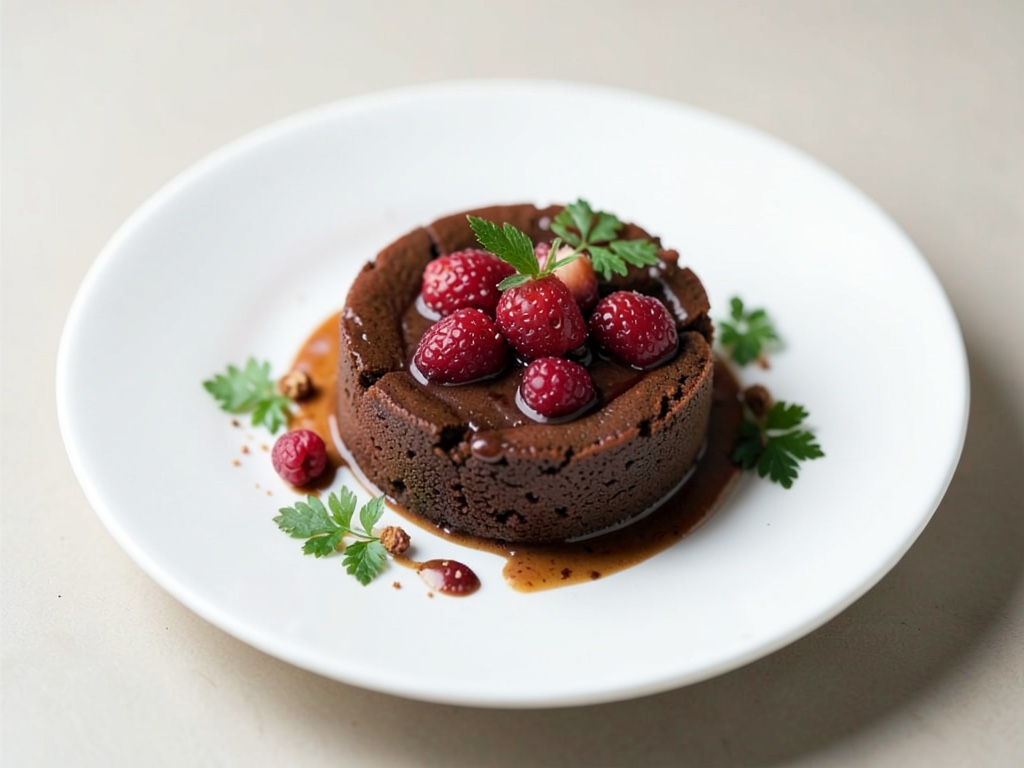 Clafoutis al cioccolato e fragole