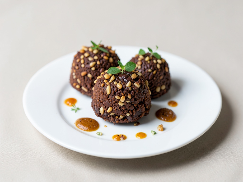 Macarons croustillants au chocolat et aux noix