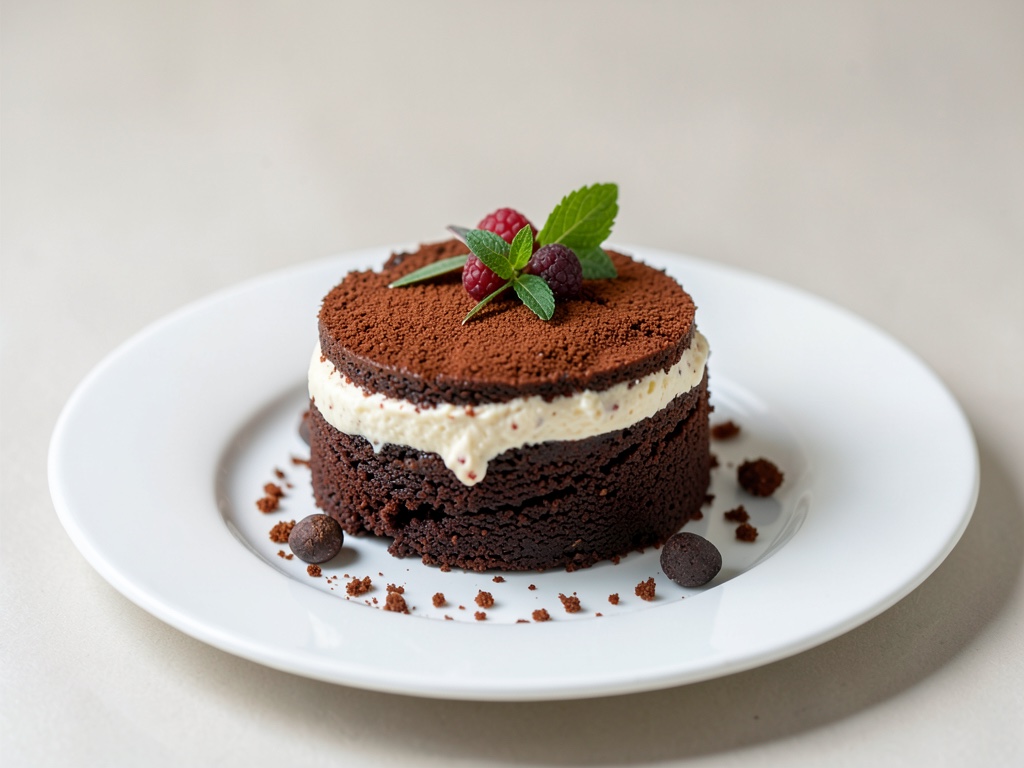 Tarta de chocolate jugosa con relleno cremoso
