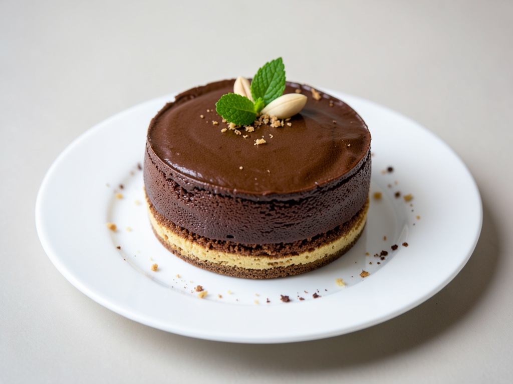 Torta al cioccolato con base di biscotti