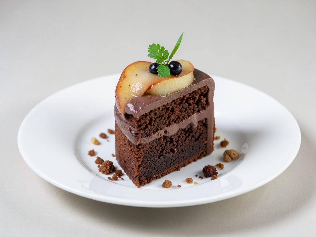 Tenera torta di pere al cioccolato