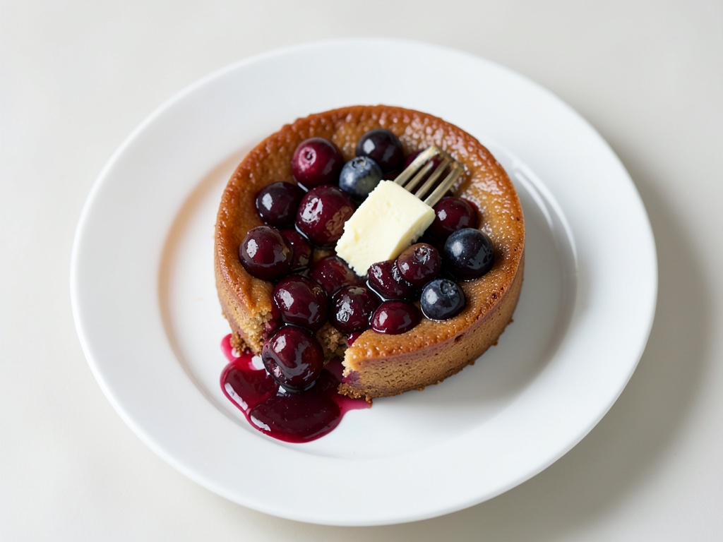 Clafoutis al cioccolato e alle ciliegie