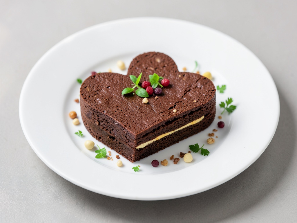 Schoko-Lebkuchen-Herzen mit Marzipanfüllung