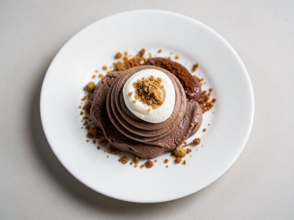 Mousse au chocolat aérienne à la carambole