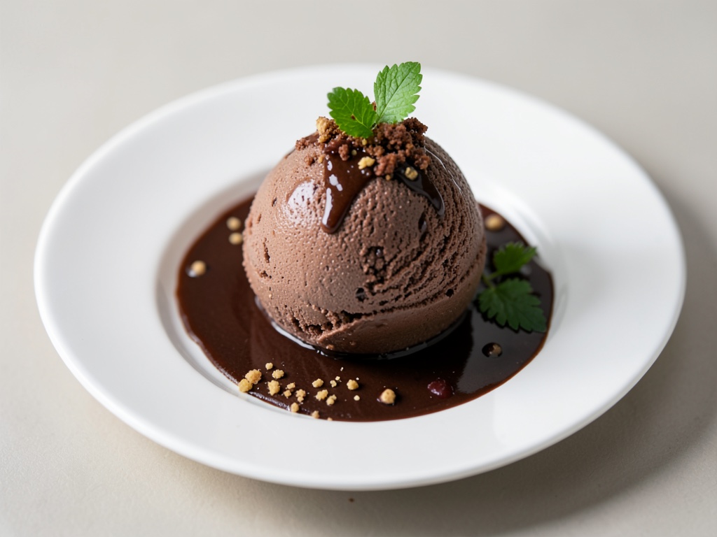 Doppelte Schokoladen-Mousse-Kugeln