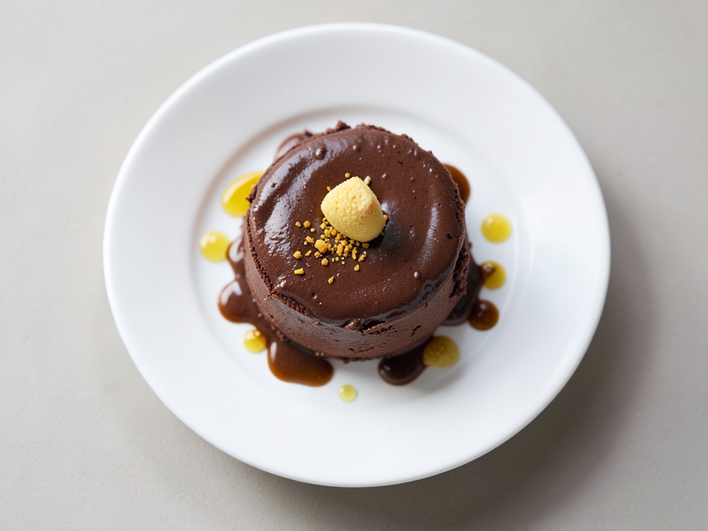 Schokoladen-Mousse mit Birnen