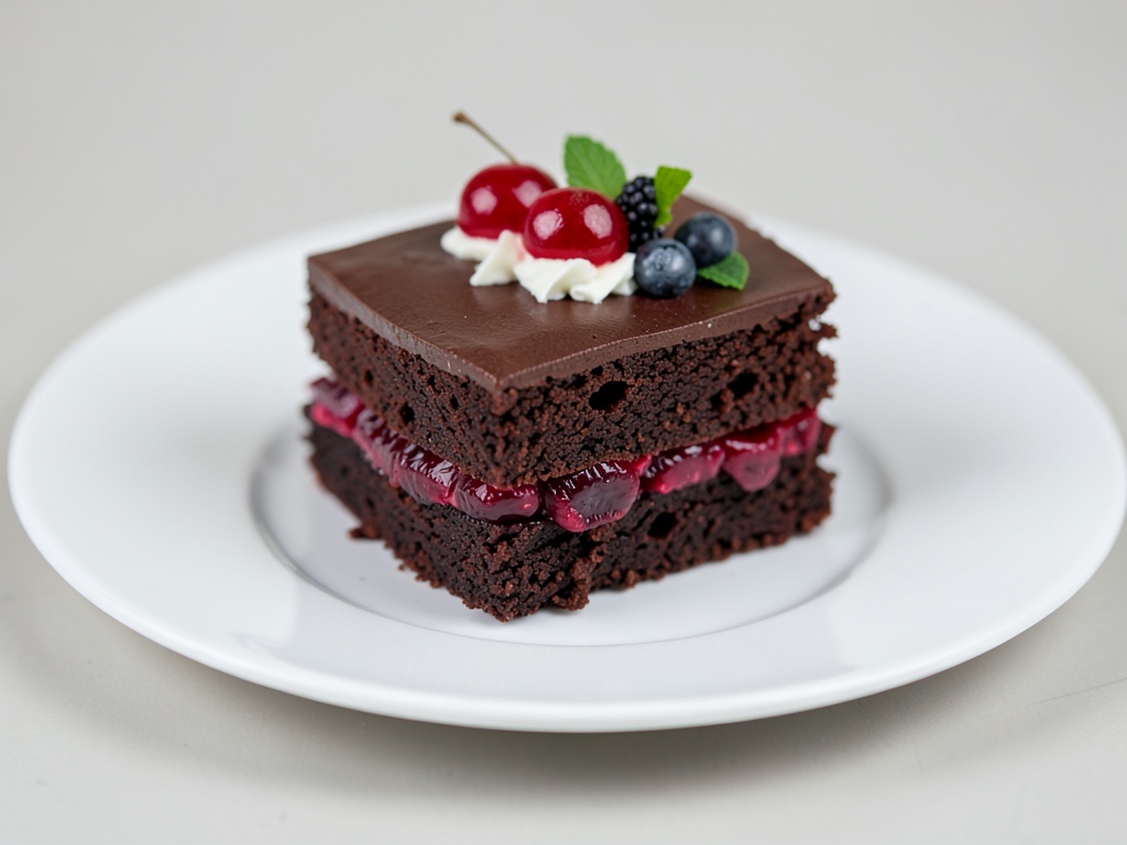 Classica torta al cioccolato con ripieno di ciliegie