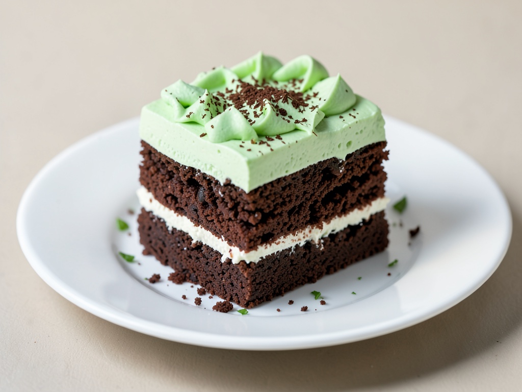 Schokoladen-Torte mit Minz-Frosting