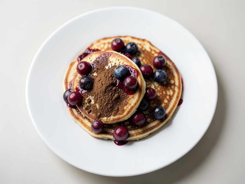 Schoko-Pfannkuchen gefüllt mit Himbeer-Creme