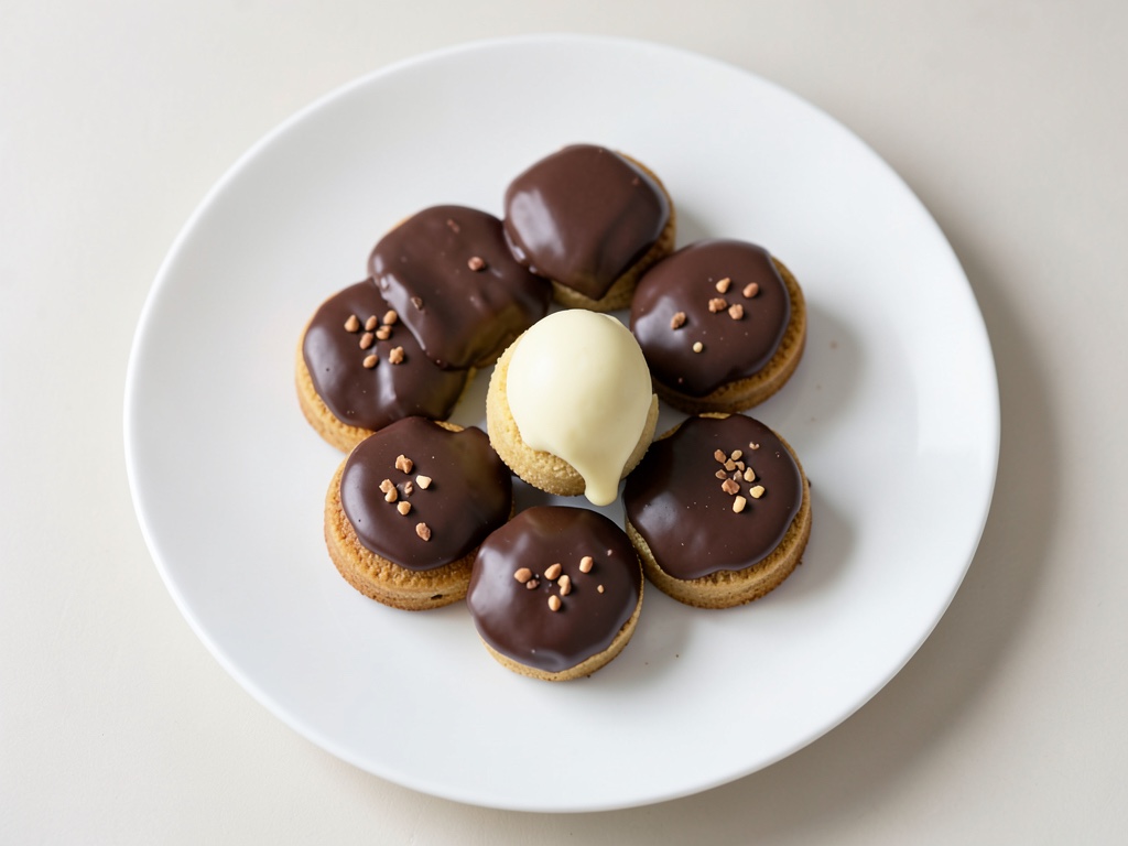 Biscotti soffici al cioccolato e noci con glassa