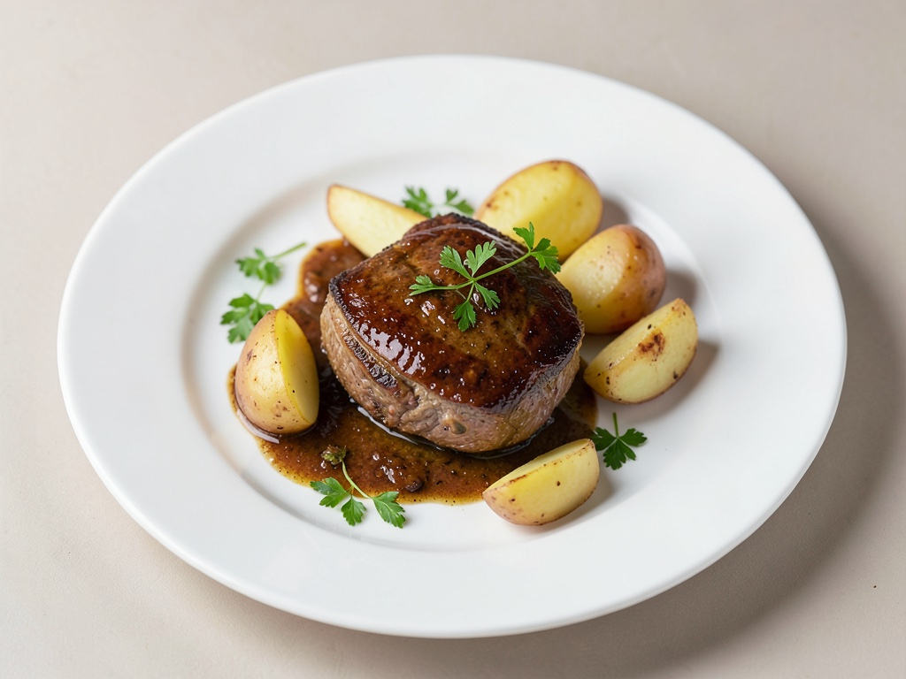 Agneau tendre aux pommes de terre