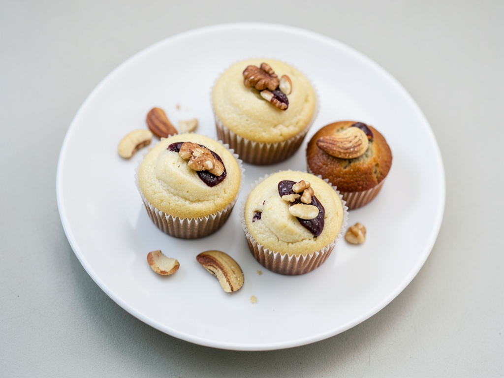 Muffin marmorati con glassa al cioccolato