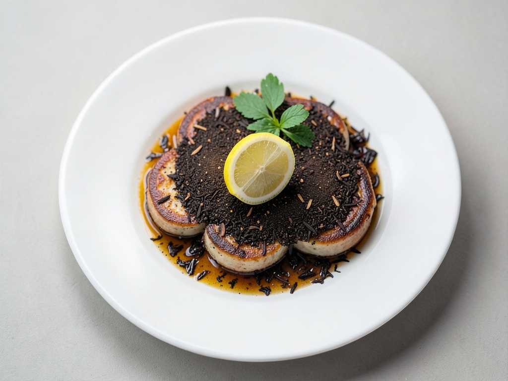 Tè nero fresco con fette di limone