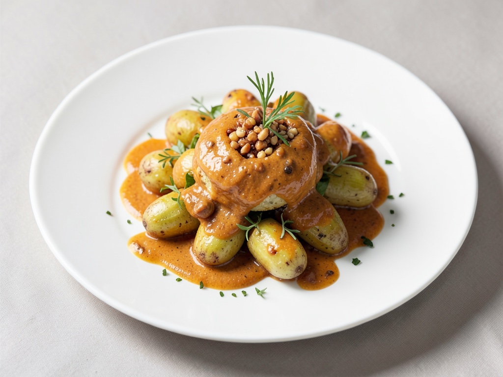 Scorsonères en sauce à l'orange et aux noisettes