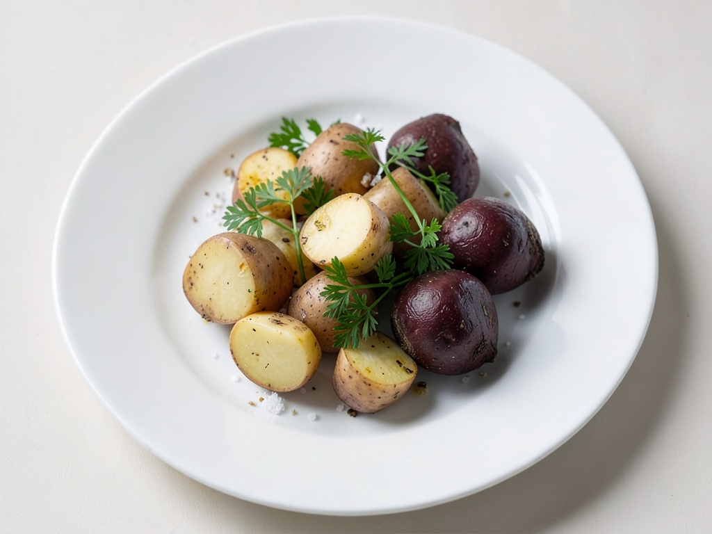 Nespole con patate al prezzemolo
