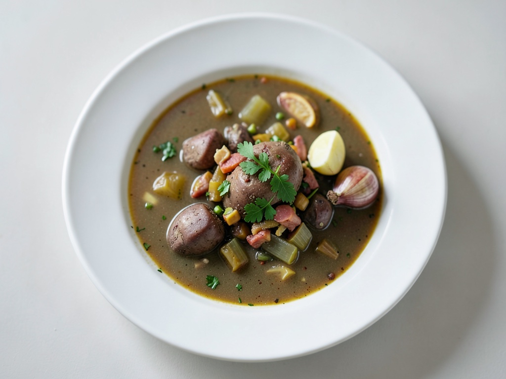 Zuppa cremosa di asparagi selvatici