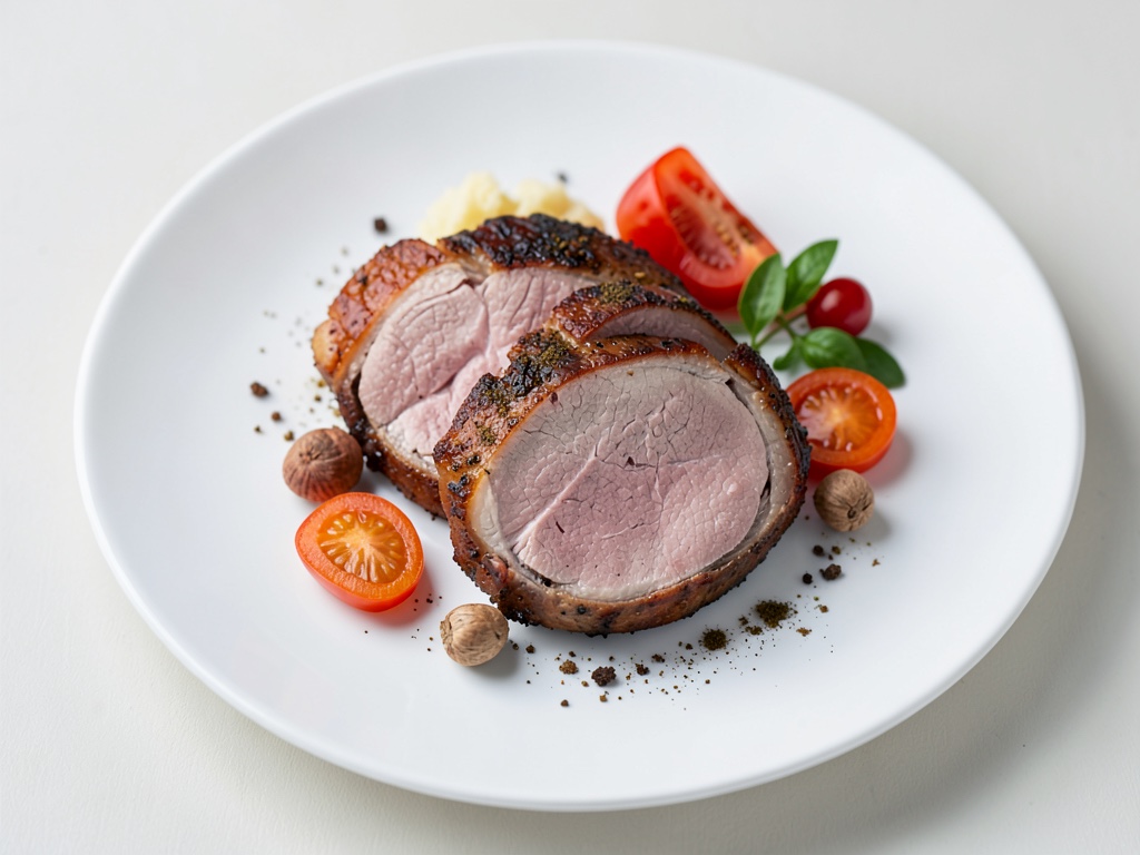 Braciola di maiale tenera in salsa cremosa