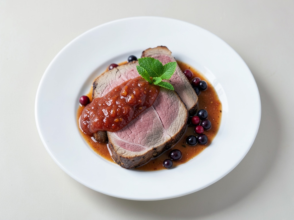 Tenero filetto di maiale con salsa cremosa al mele