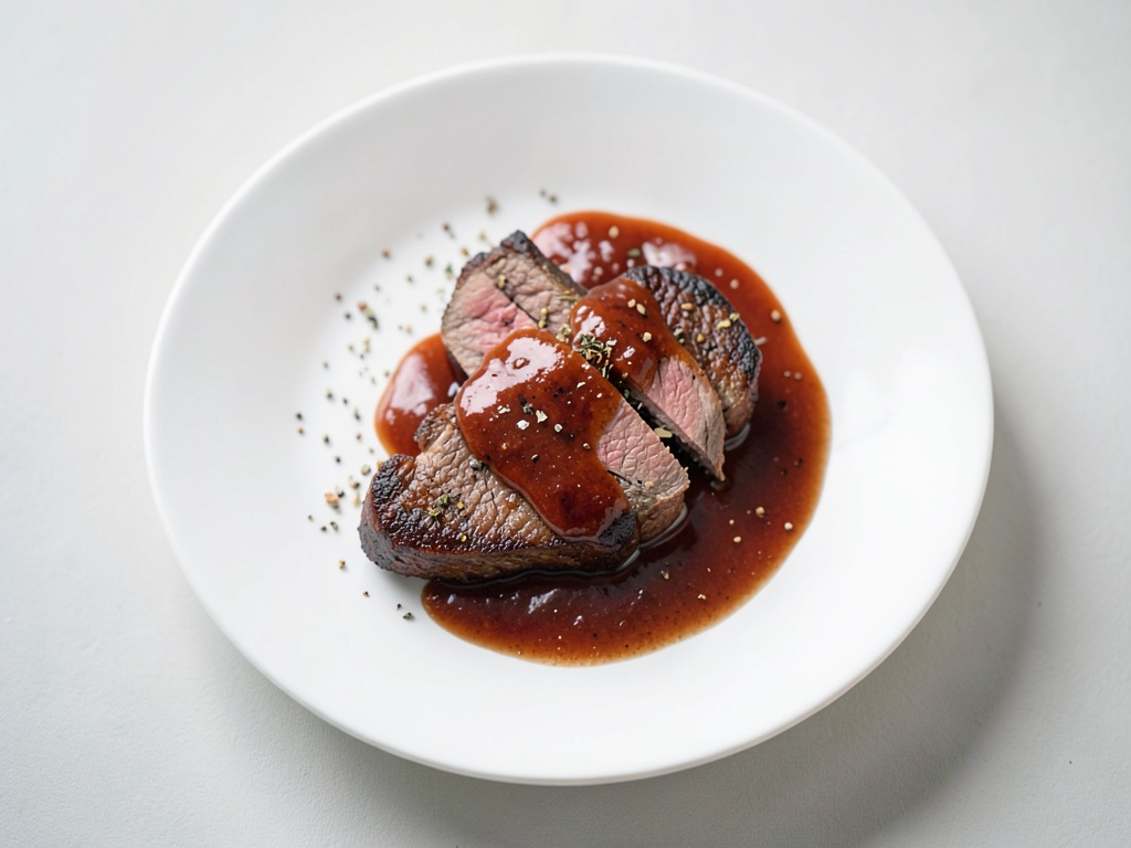 Tenero filetto di maiale con salsa cremosa alle prugne