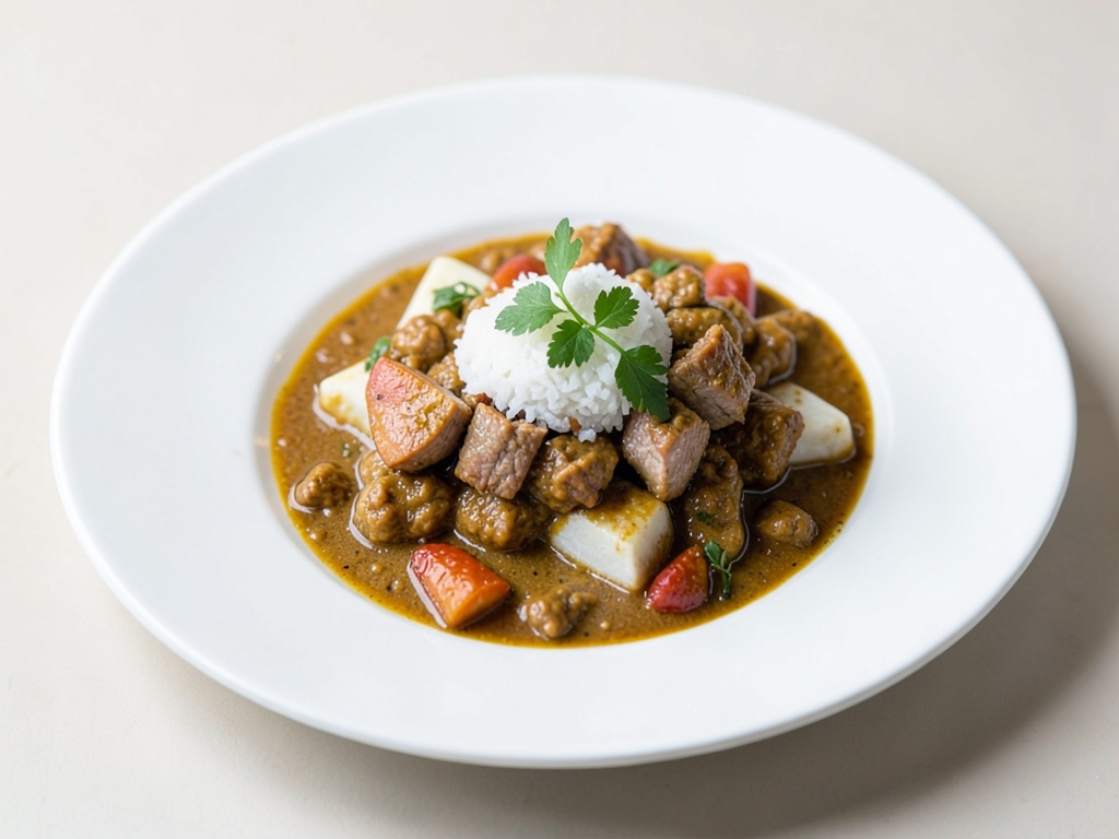 Curry di maiale veloce con cocco