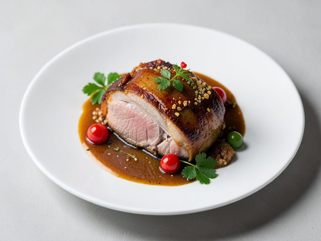 Chuletilla de cerdo aromática con costra