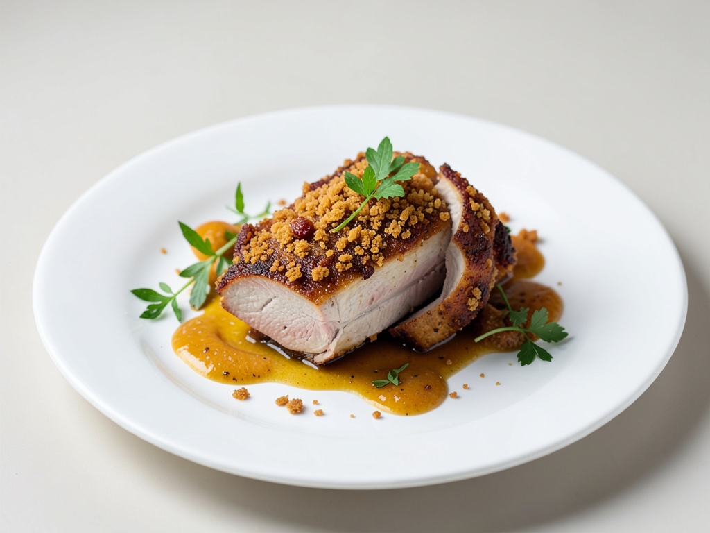 Rôti de porc croustillant avec croûte