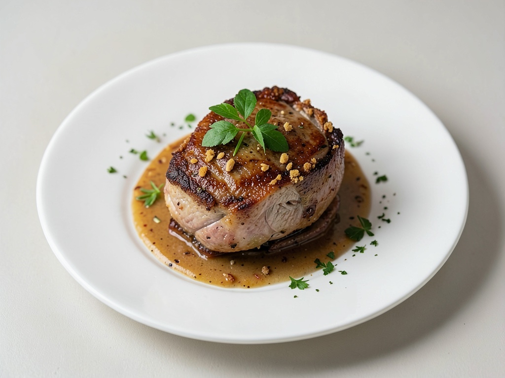 Braciola di maiale croccante con crosta