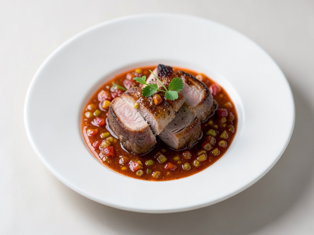 Filetto di maiale con composta di kumquat