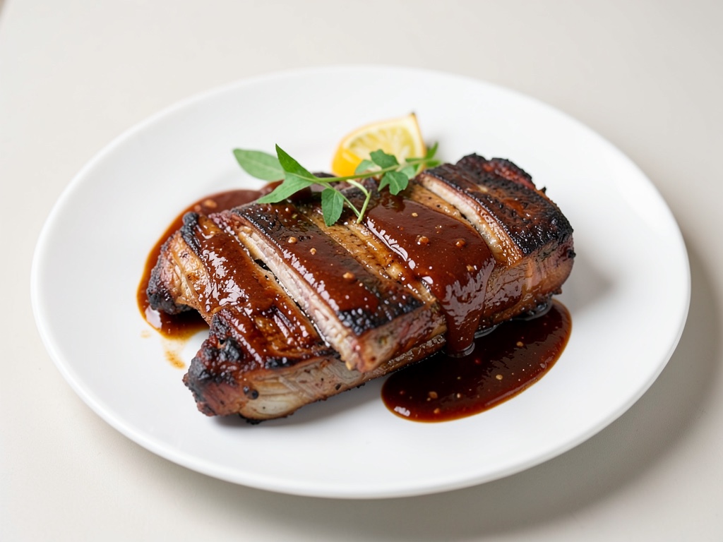 Costine alla griglia succose con salsa BBQ fatta in casa