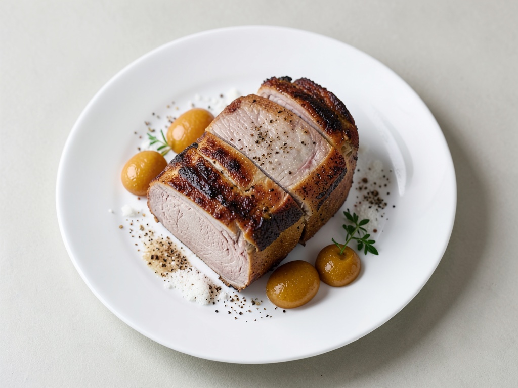 Suculento arrosto di maiale con ripieno di castagne