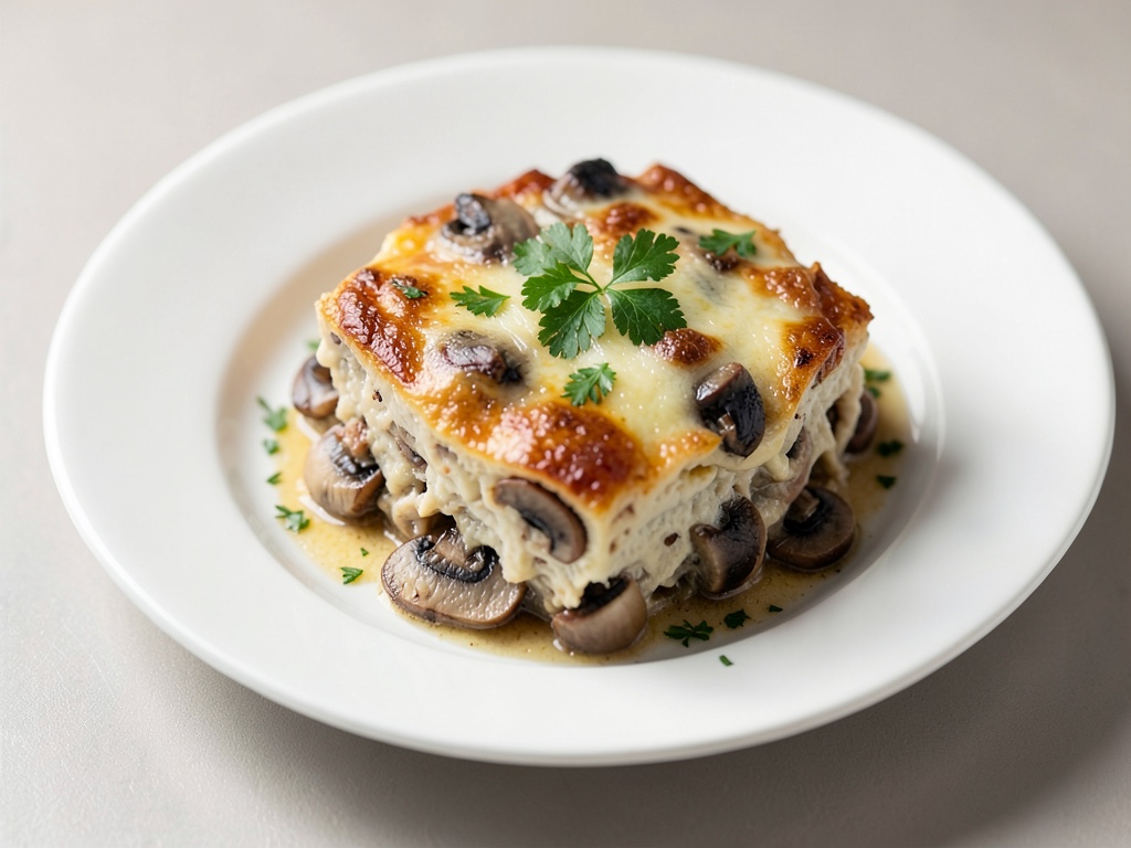 Gratin di funghi croccanti in stile svizzero