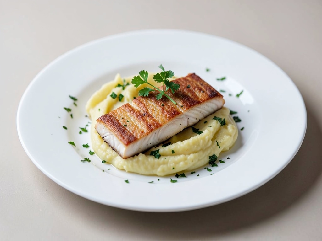 Branzino con purè