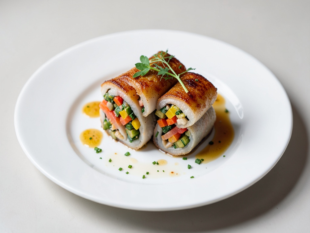Rotolini di platessa con ripieno di verdure