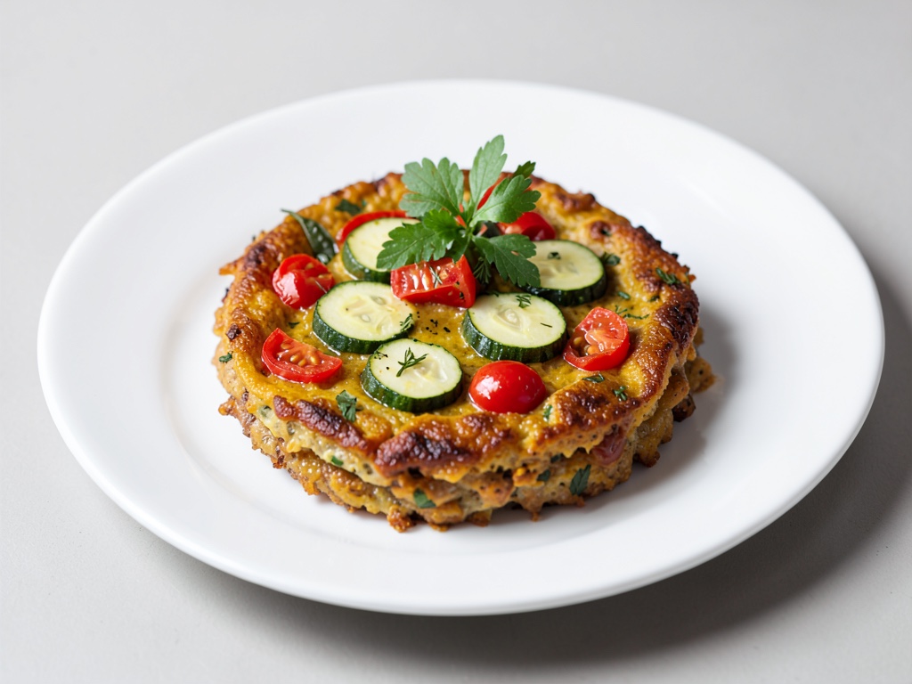 Shakshuka croccante con zucchine e pomodori