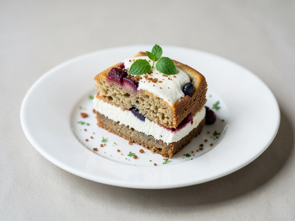Frische Sharon-Torte mit Quarkcreme