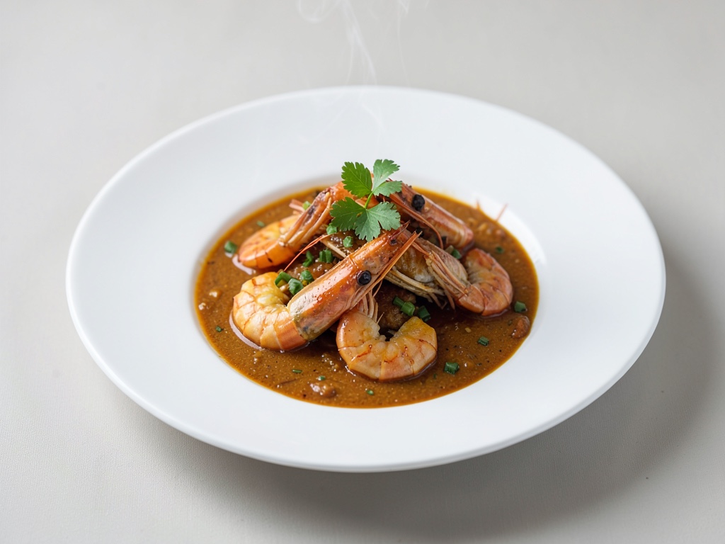 Gamberi al forno con aroma di curry