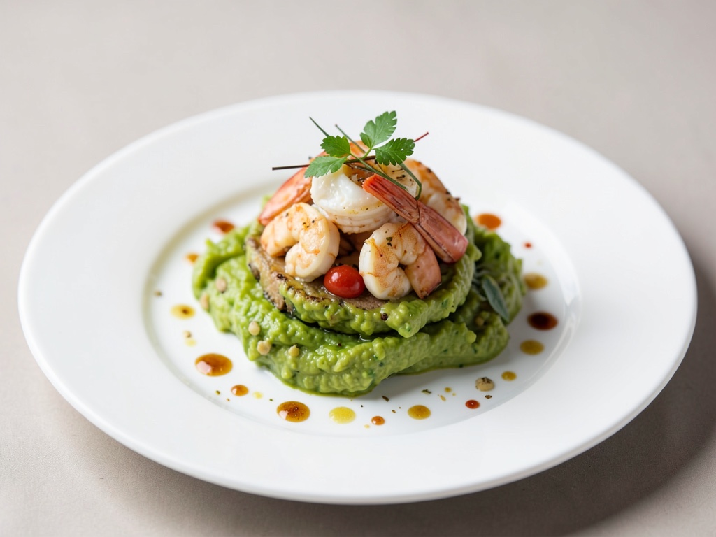 Frischer Garnelen-Cocktail mit Avocado