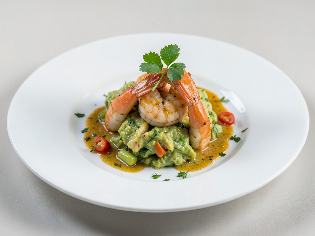 Garnelen-Avocado-Cocktail mit Chili-Zitronen-Dressing