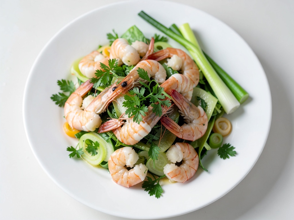 Insalata fresca di gamberi