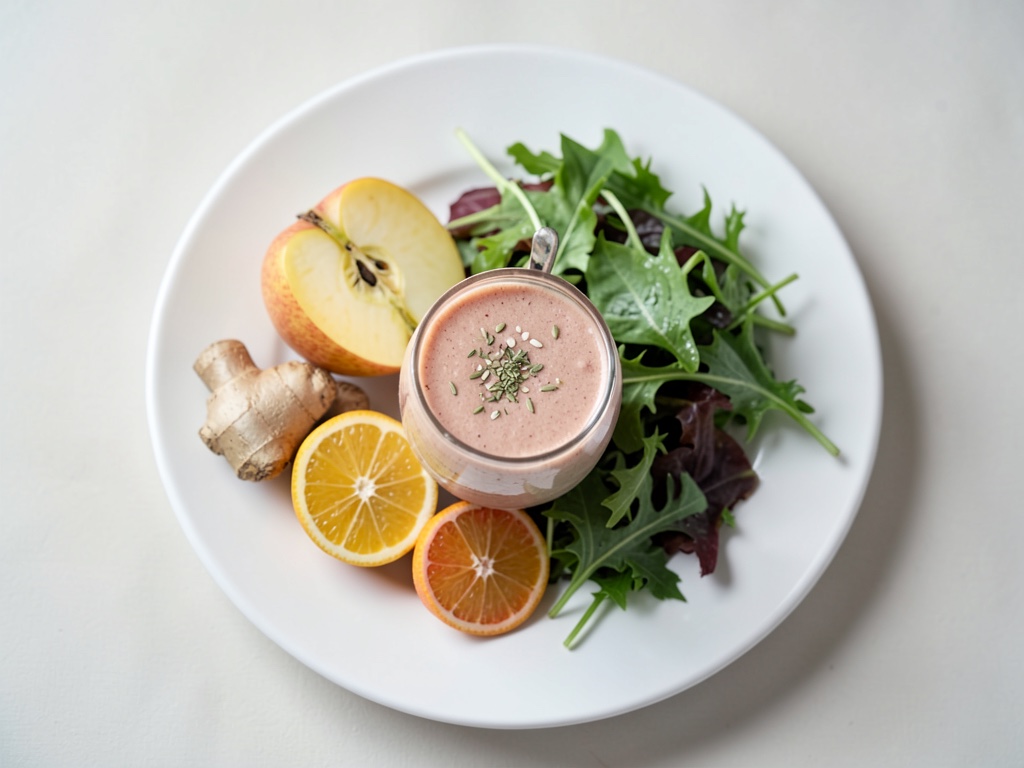 Erfrischender Birnen-Feldsalat-Smoothie