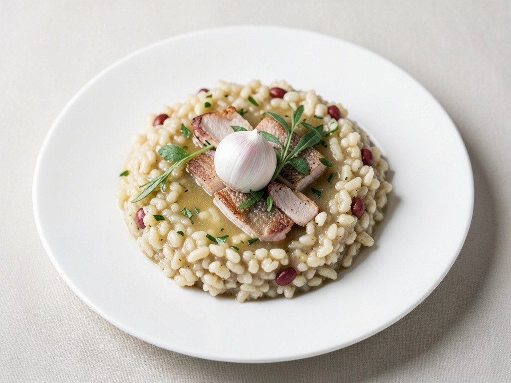 Risotto fresco con pescado