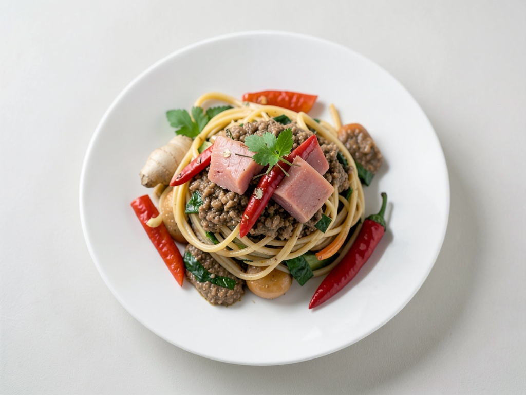 Noodles Soba con salmone marinato e verdure colorate